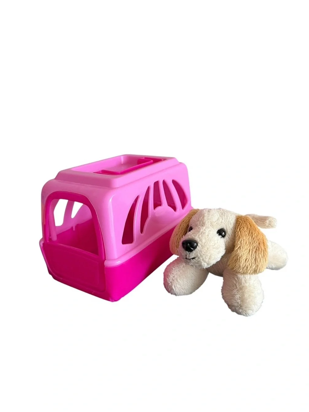 Polyfect Toys Puppy Dog Plush Pet Carrier Toy Pink Travel Stuffed Animal 2017